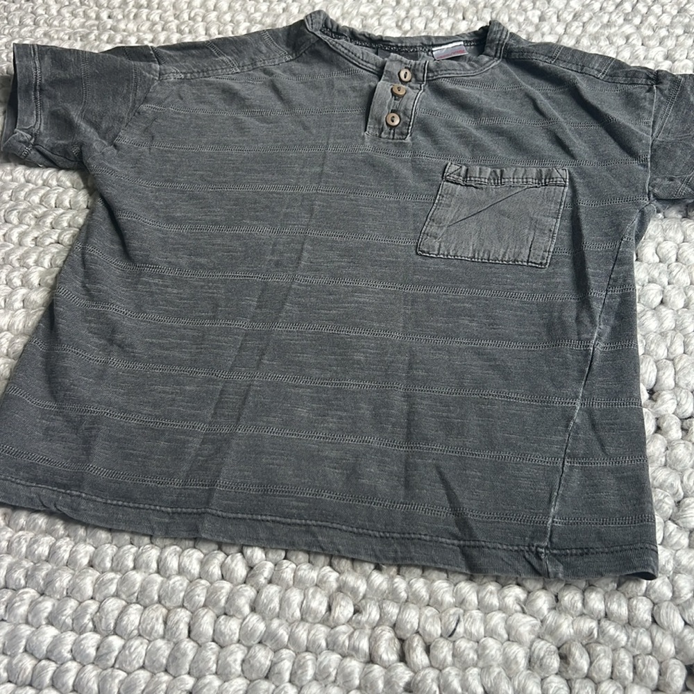 Zara button tshirt gray 2-3 - Picture 3 of 5